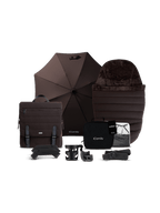 Peach 7 Pecan Pushchair and Carrycot - Complete Car Seat Bundle