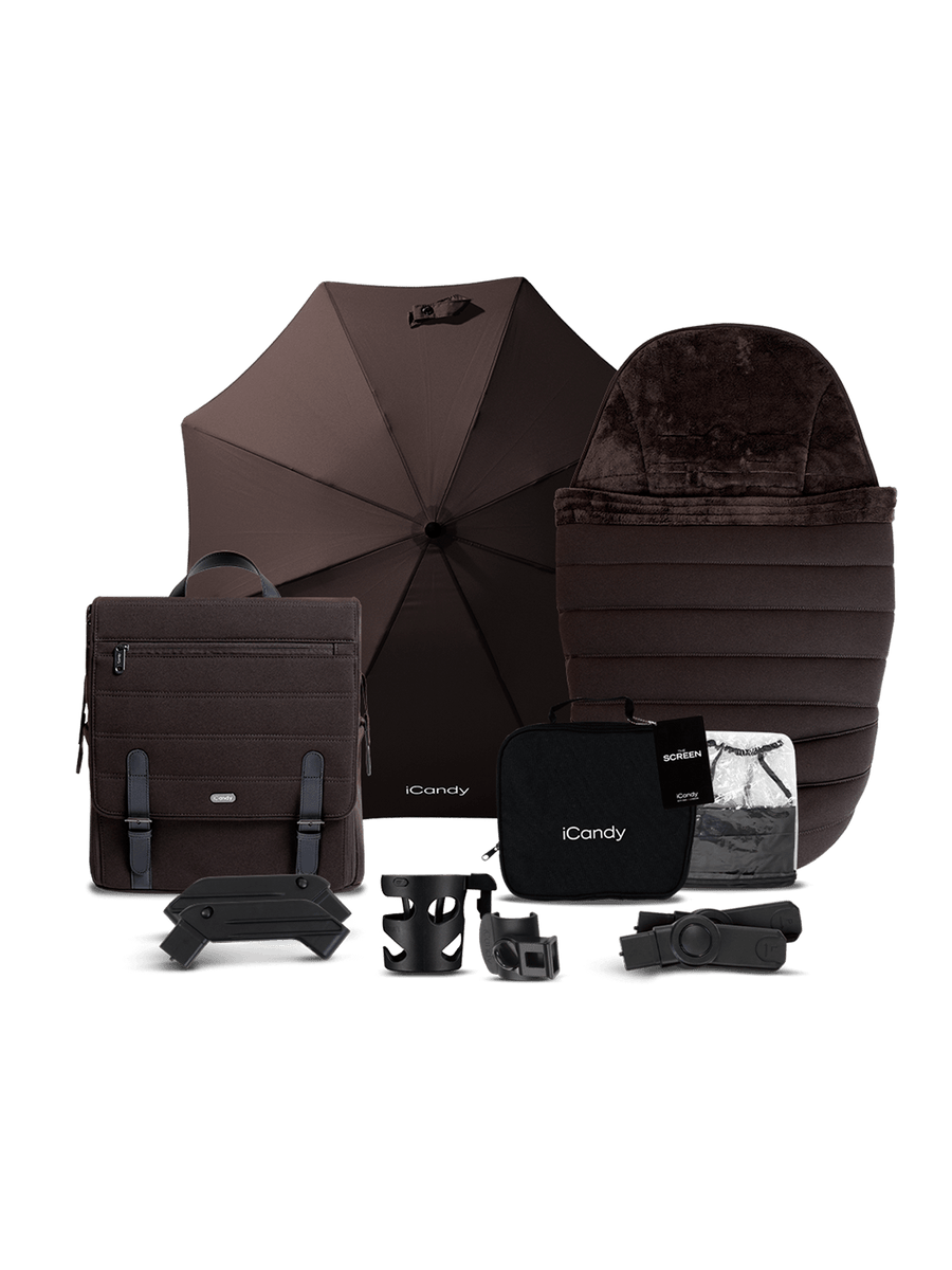Peach 7 Pecan Pushchair and Carrycot - Complete Bundle