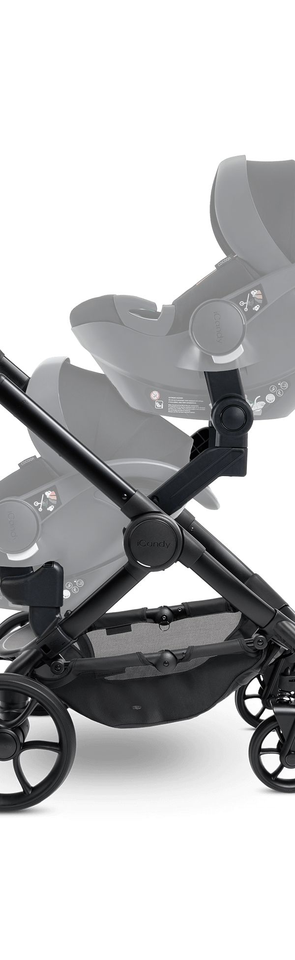Peach 7 STUDIO Pushchair and Carrycot - Twin Bundle
