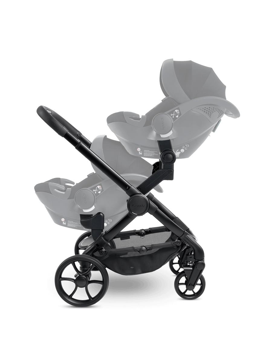 Peach 7 STUDIO Pushchair and Carrycot - Twin Bundle