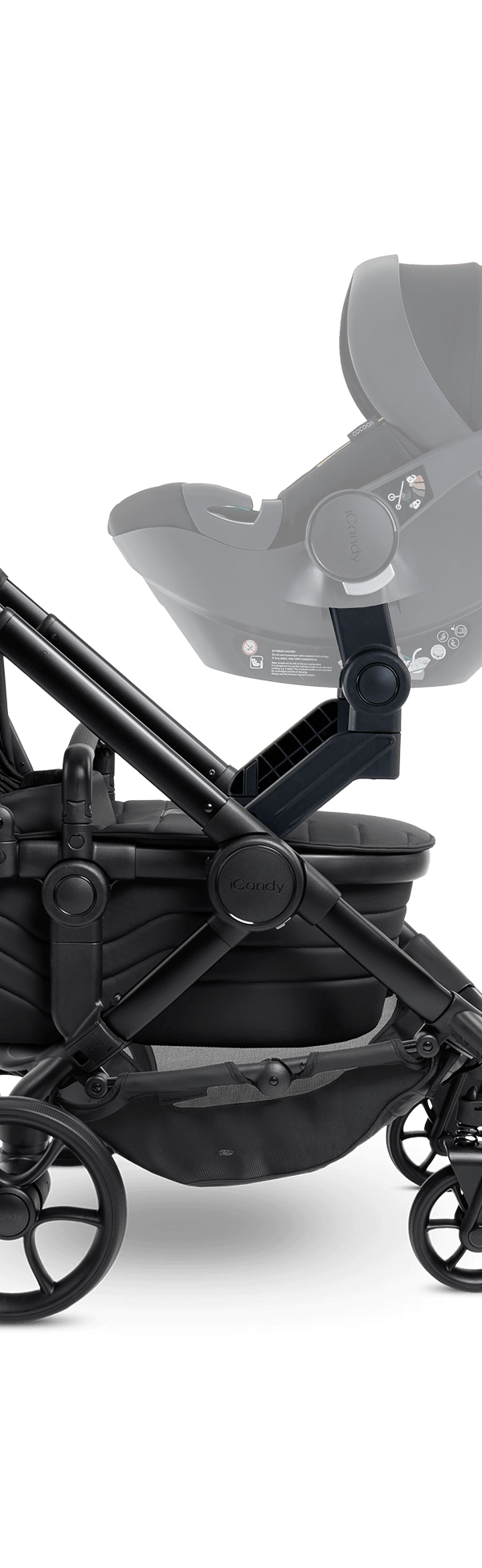 Peach 7 STUDIO Pushchair and Carrycot - Twin Bundle