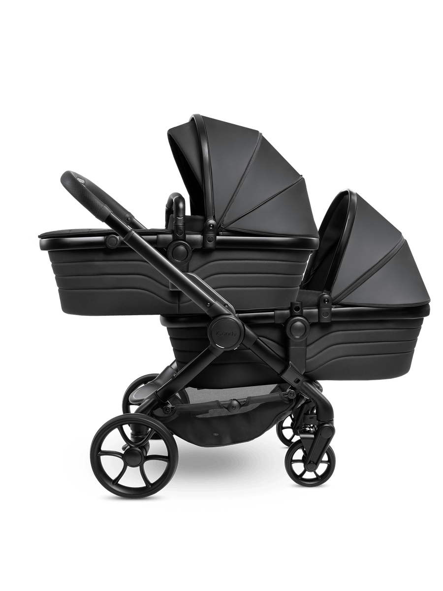 Peach 7 STUDIO Pushchair and Carrycot - Twin Bundle