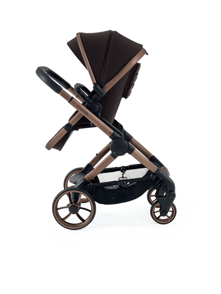 Peach 7 Pecan Pushchair and Carrycot - Complete Car Seat Bundle