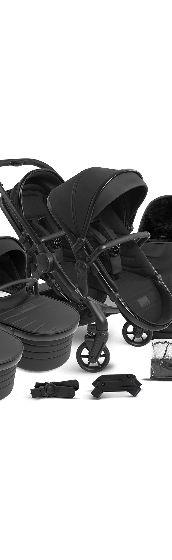 Peach 7 STUDIO Pushchair and Carrycot - Twin Bundle