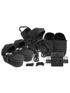 Peach 7 STUDIO Pushchair and Carrycot - Twin Bundle