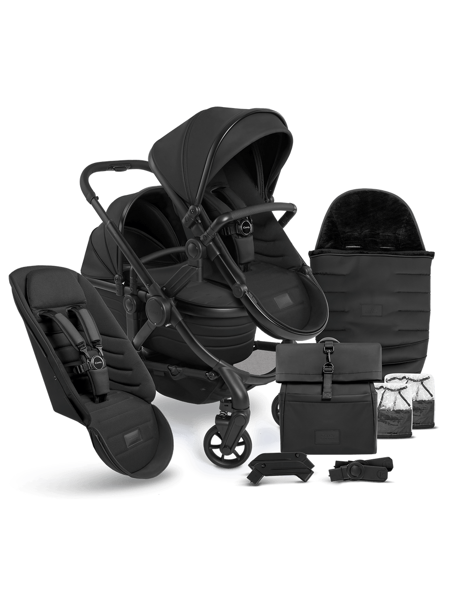 Peach 7 STUDIO Pushchair and Carrycot - Double Bundle