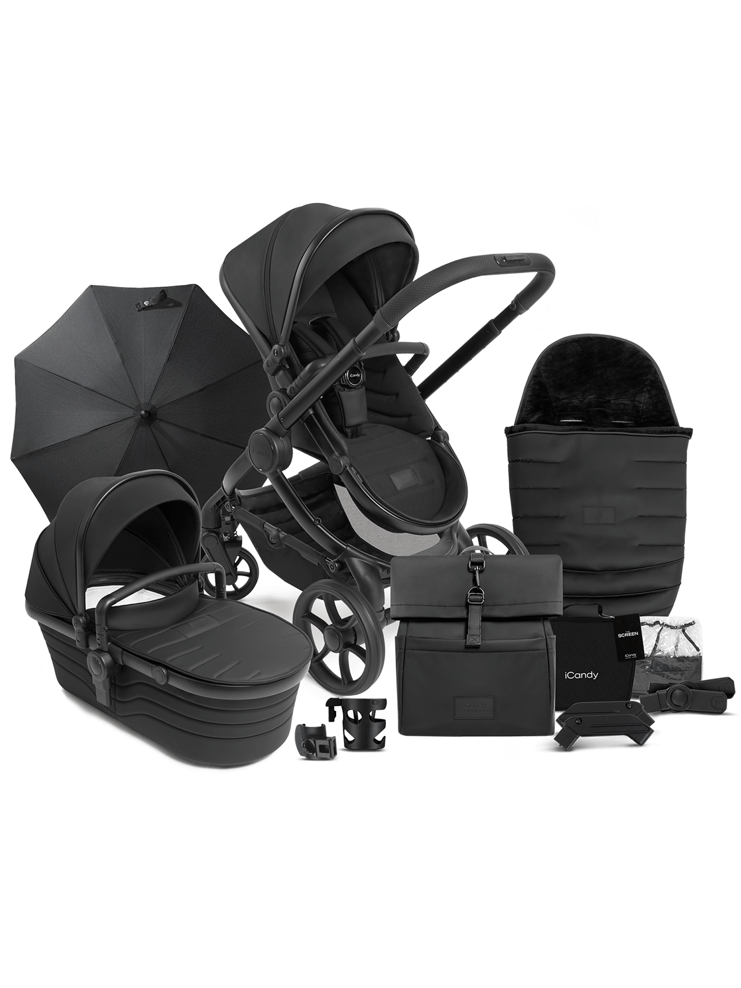 Peach 7 STUDIO Pushchair and Carrycot - Complete Bundle