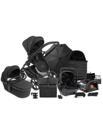 Peach 7 STUDIO Pushchair and Carrycot - Complete Car Seat Bundle