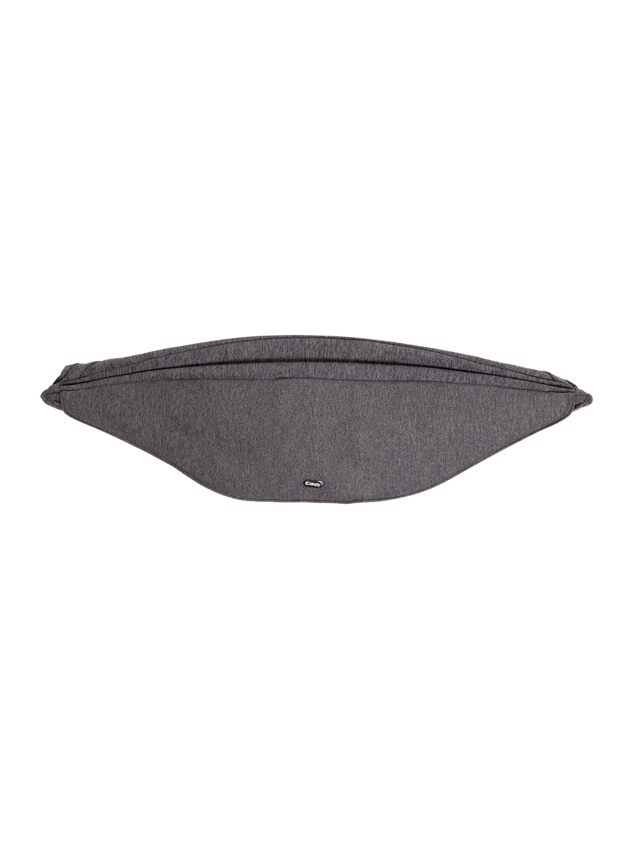Core 1 Carrycot Hood Fabric - Dark Grey