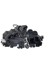 Peach 7 All-Terrain Storm Pushchair - Twin Car Seat Bundle
