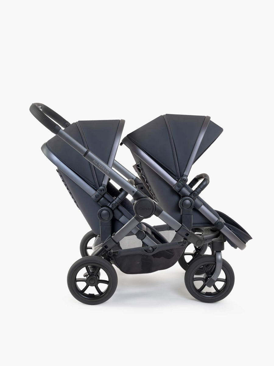 Peach 7 All-Terrain Storm Pushchair - Twin Bundle