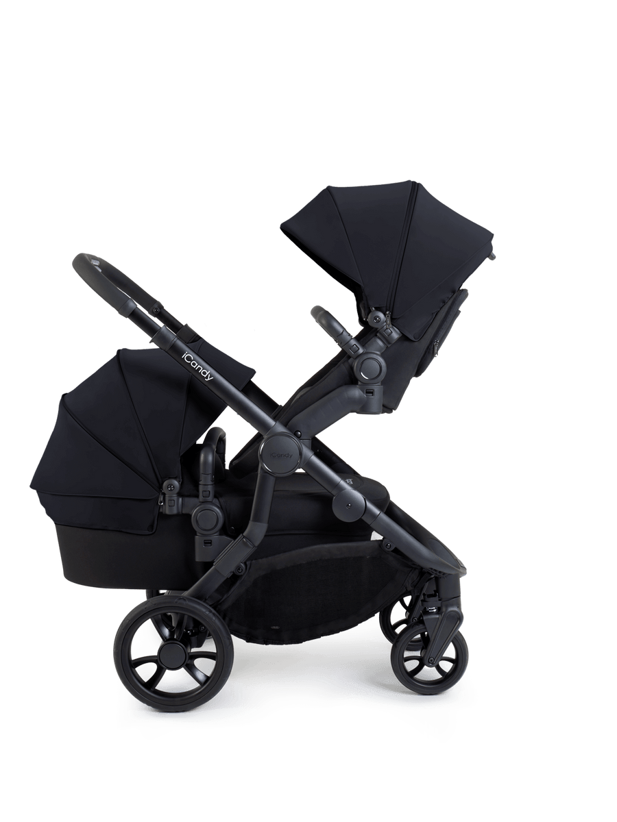 Orange 4 Black Double Pushchair Bundle