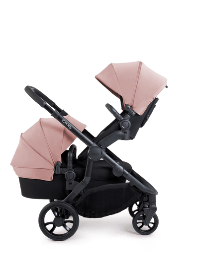Orange 4 Rose Double Pushchair Bundle