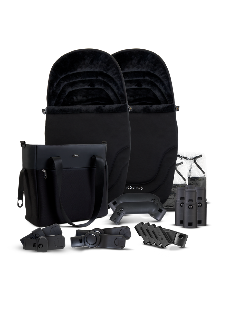Orange 4 Glacier Travel System & Car Seat - Twin