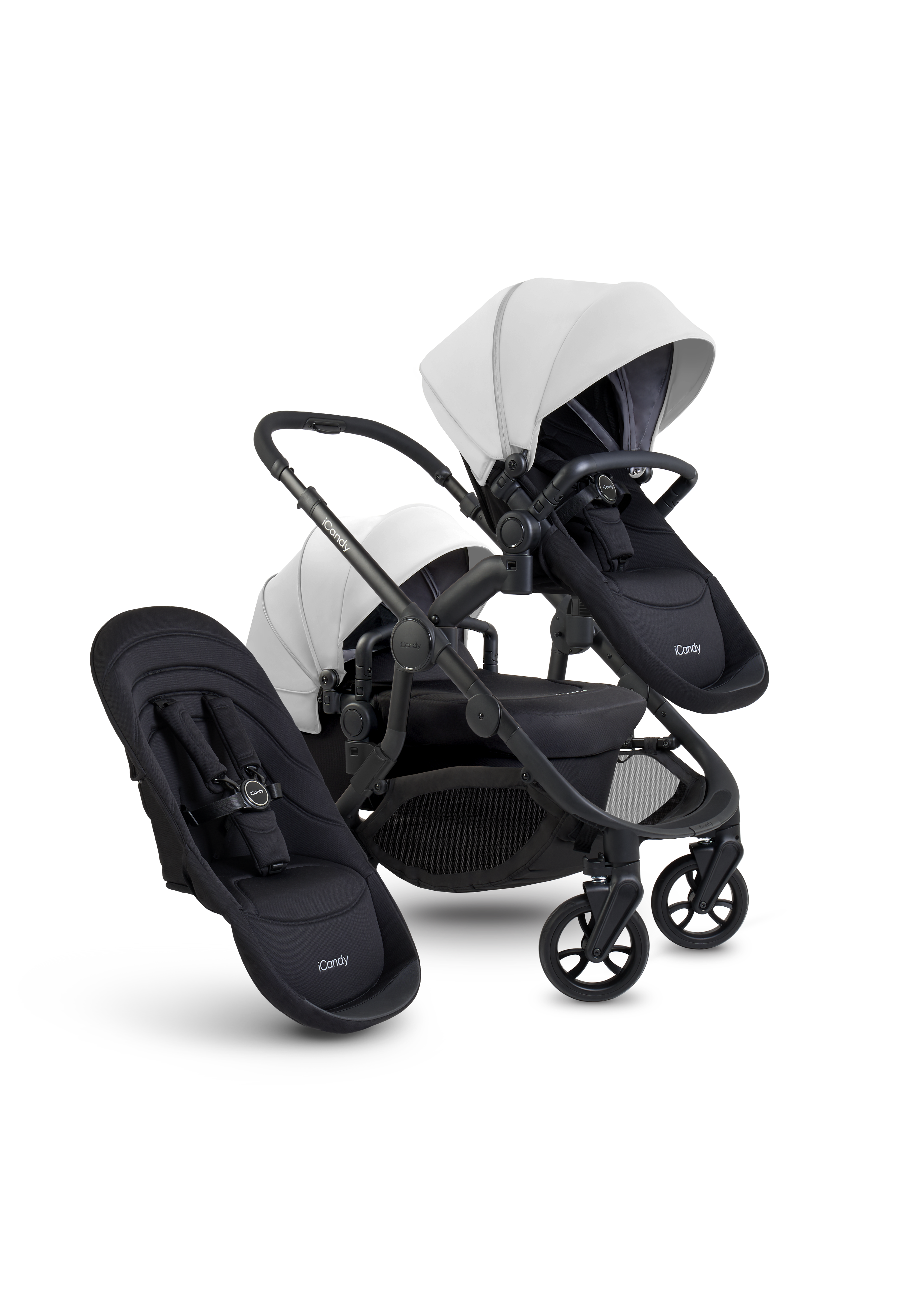 Orange 4 Glacier Double Pushchair Bundle