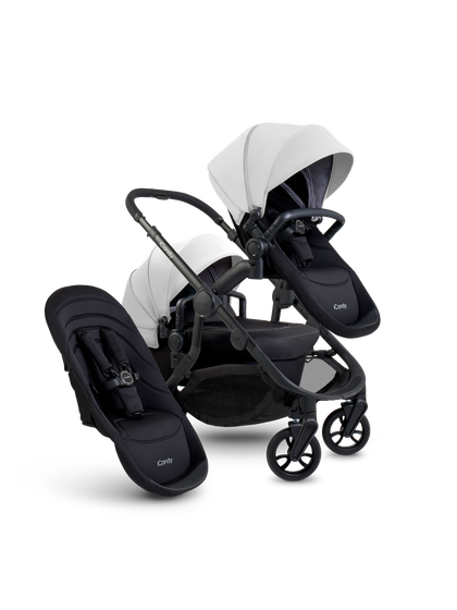 Orange 4 Glacier Double Pushchair Bundle