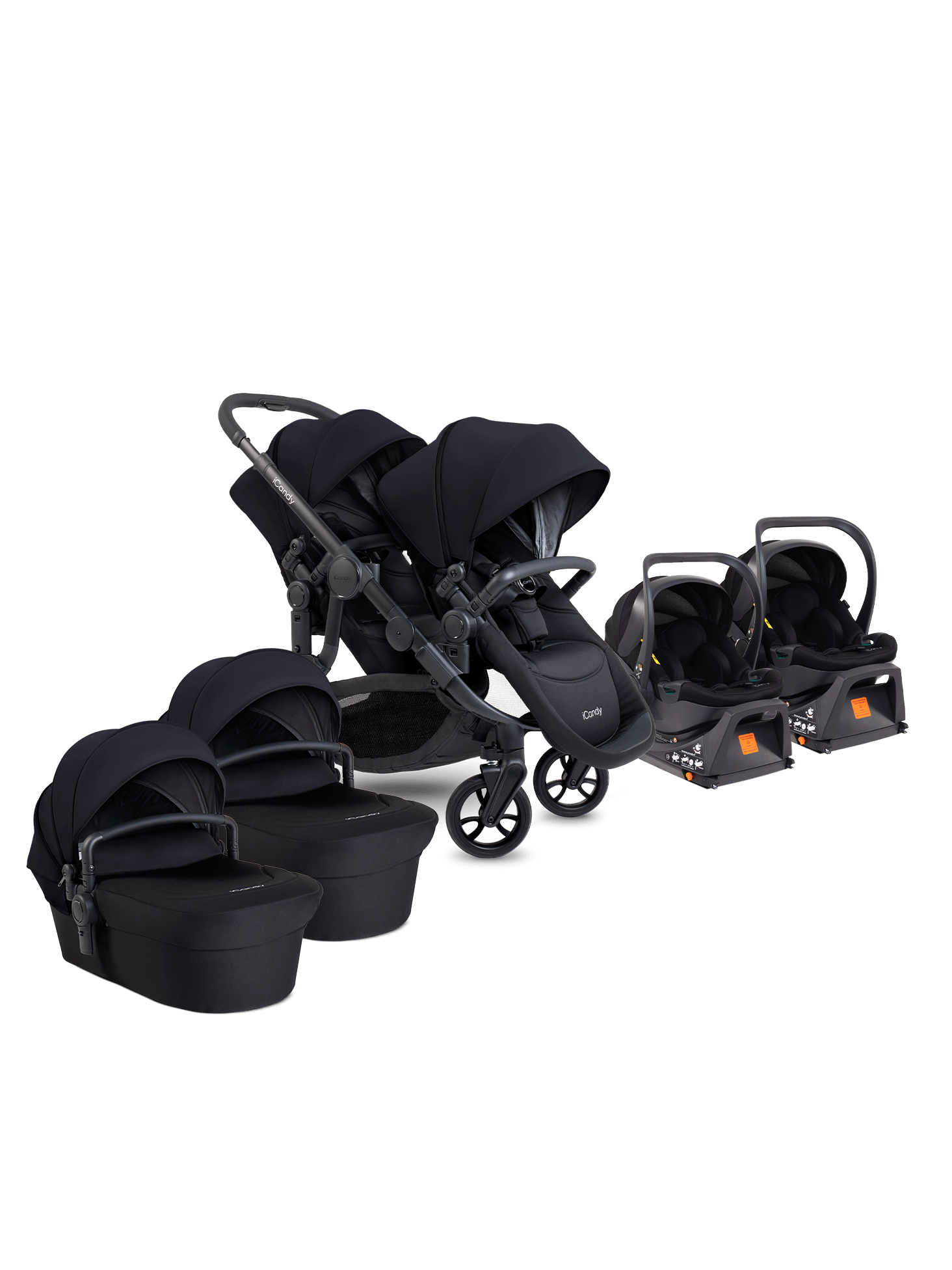 Orange 4 Black System & Car Seat - Twin