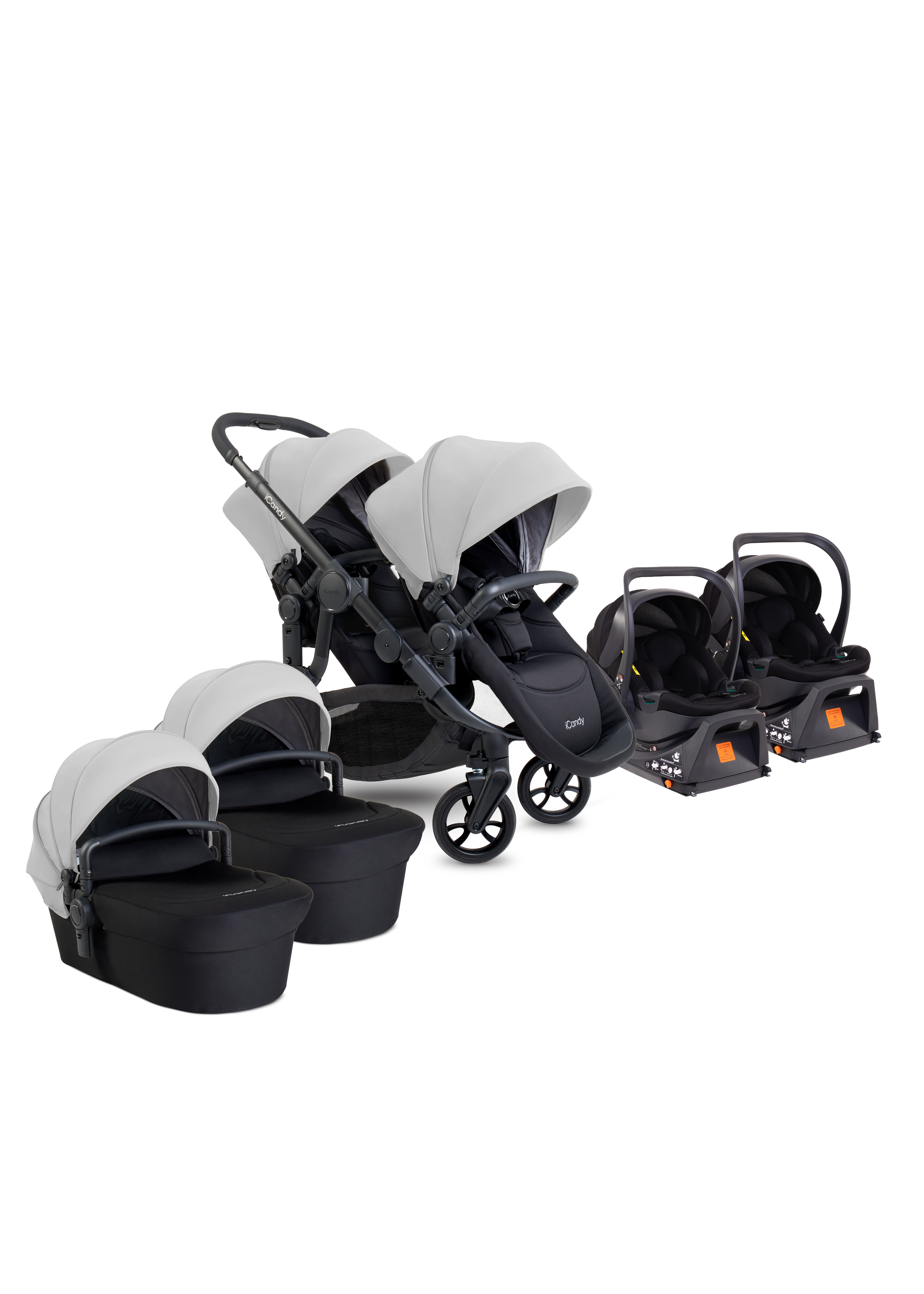 Orange 4 Glacier Travel System & Car Seat - Twin