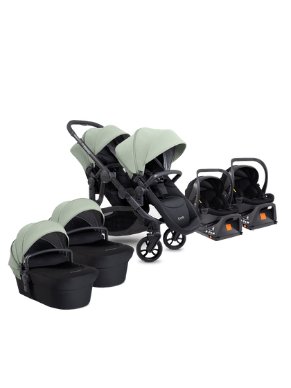 Orange 4 Pistachio Travel System & Car Seat - Twin