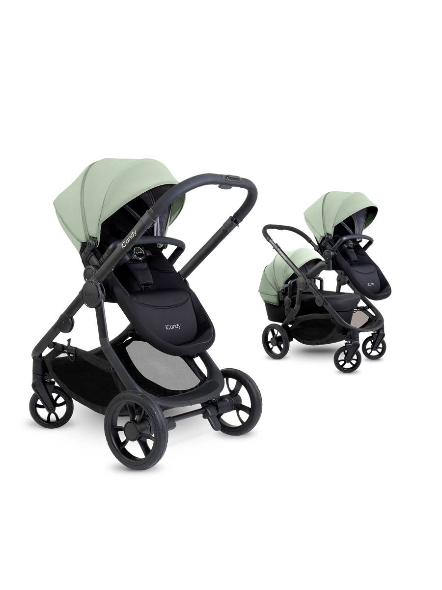 Orange 4 Pistachio Pushchair Bundle