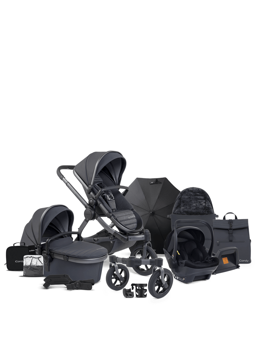 Peach 7 All-Terrain Storm Pushchair - Single Car Seat Bundle
