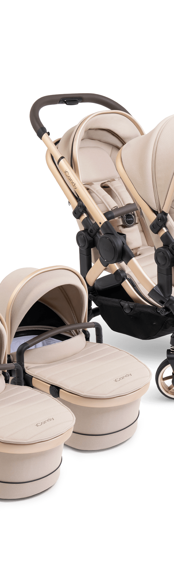 Peach 7 Biscotti Pushchair and Carrycot - Twin