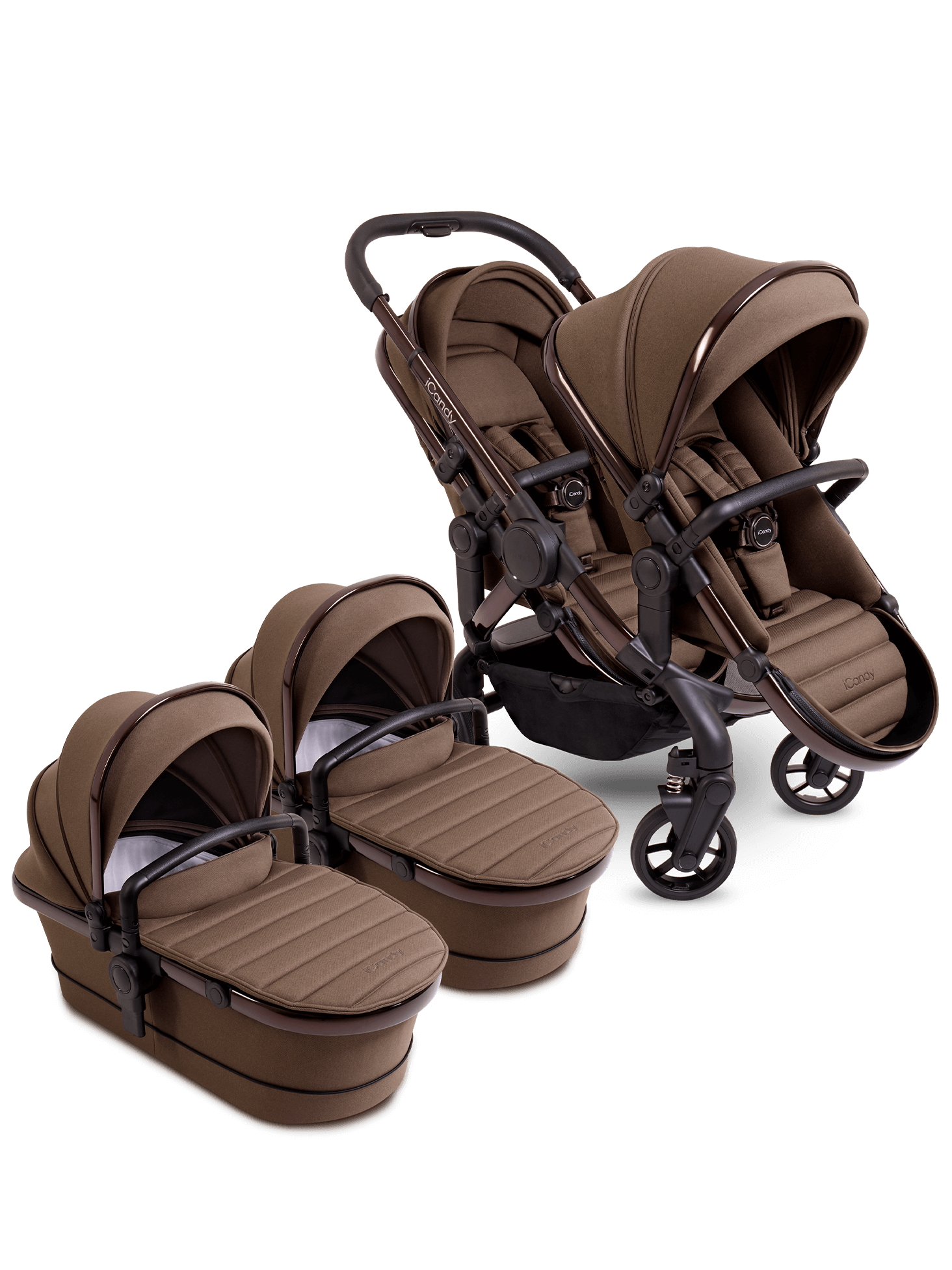 Peach 7 Coco Pushchair and Carrycot - Twin