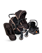 Peach 7 Pecan Pushchair and Carrycot - Double Car Seat