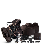 Peach 7 Pecan Pushchair with Carrycot - Double Bundle