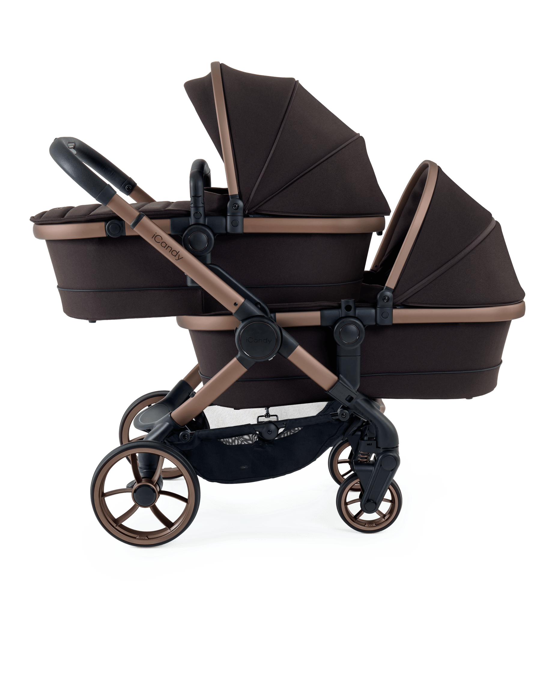 Peach 7 Pecan Pushchair and Carrycot - Twin