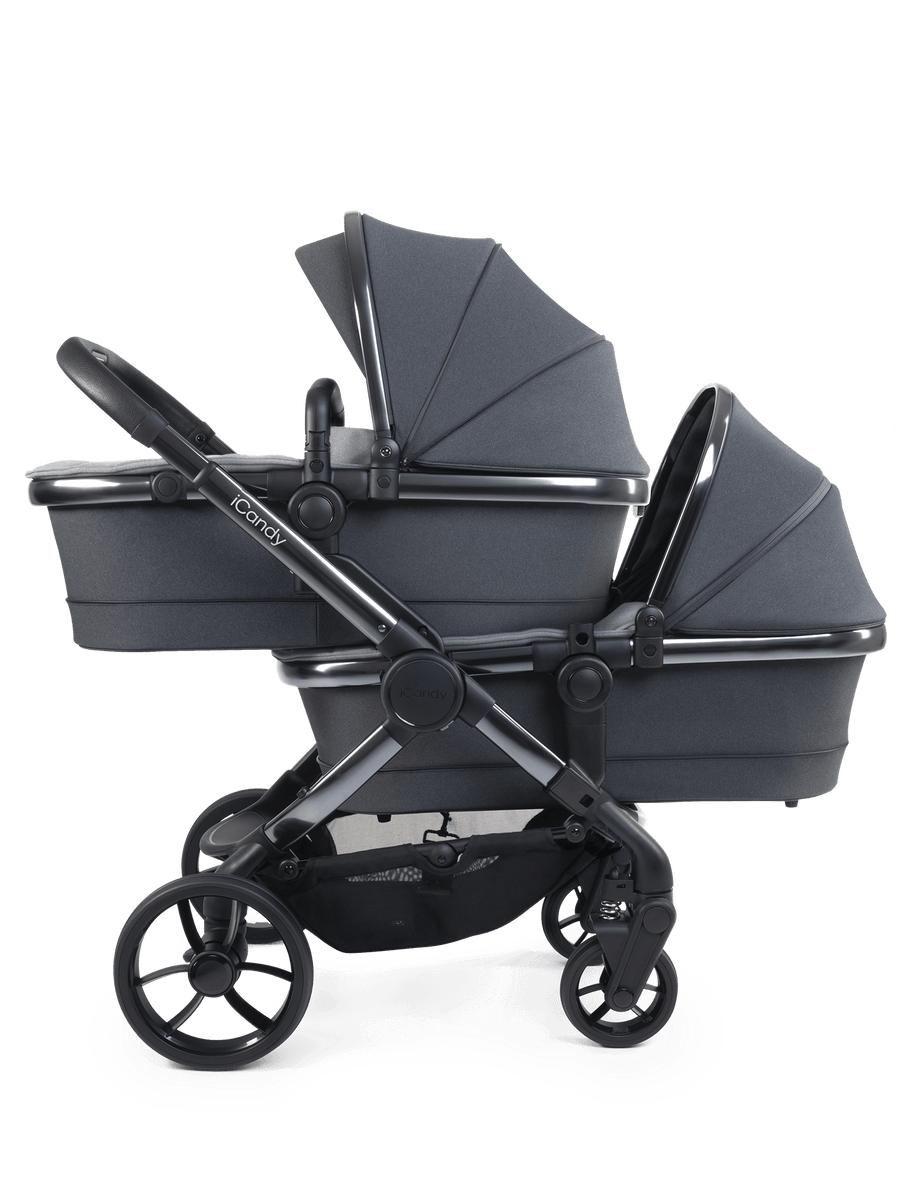 Peach 7 Truffle Pushchair and Carrycot - Twin