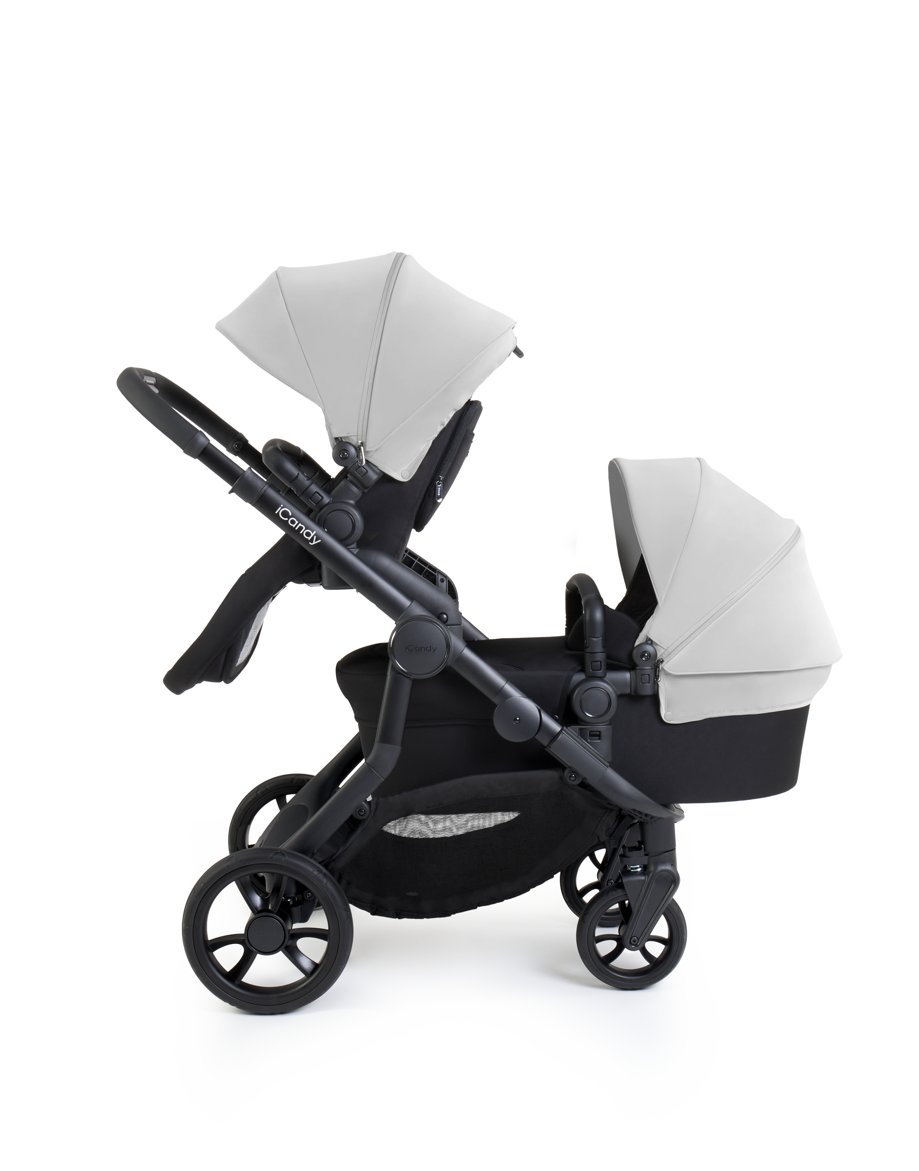 icandy orange double stroller Orange 4 Double Pushchair Bundle - Glacier