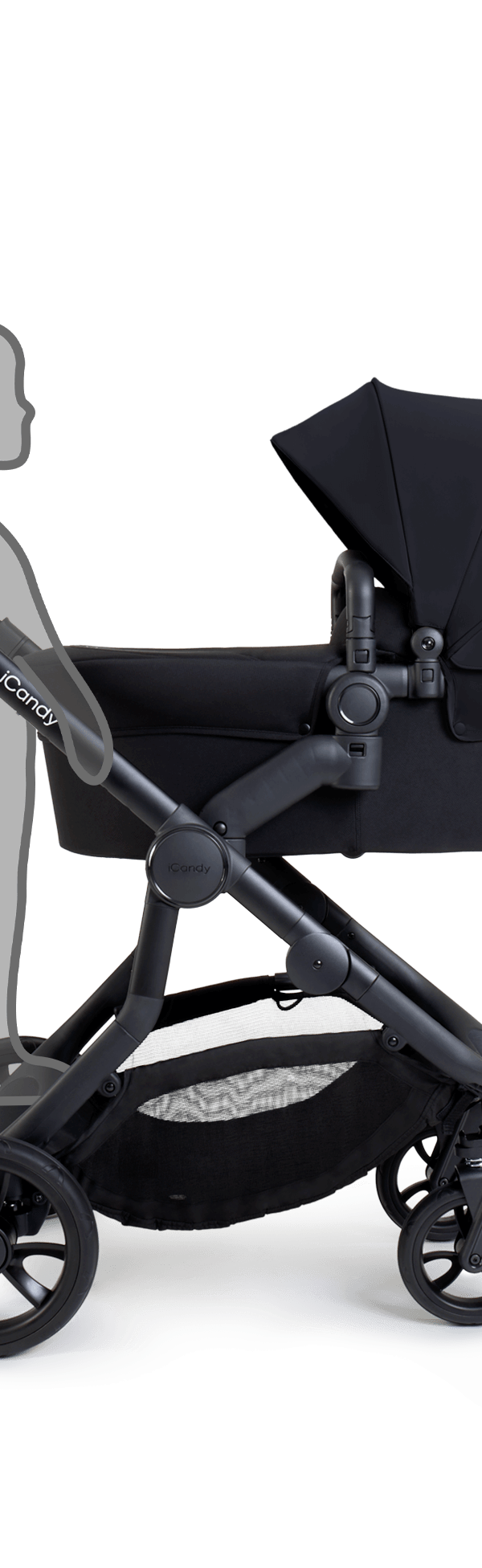 Orange 4 Black Double Pushchair Bundle