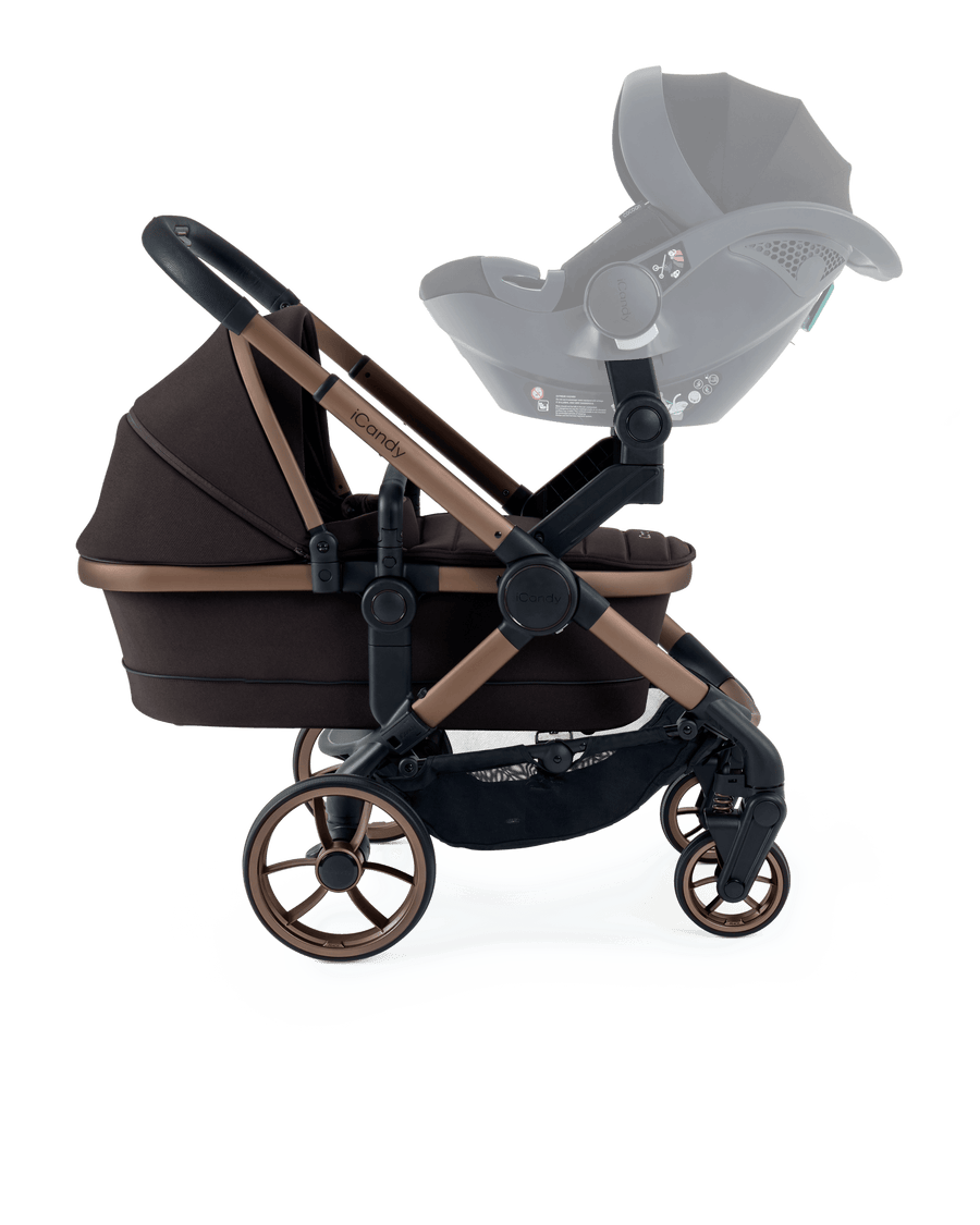 Peach 7 Pecan Pushchair and Carrycot - Twin