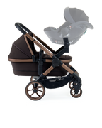 Peach 7 Pecan Stroller and Bassinet - Twin Bundle