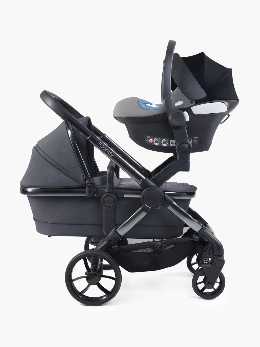 Peach 7 Truffle Pushchair and Carrycot - Twin