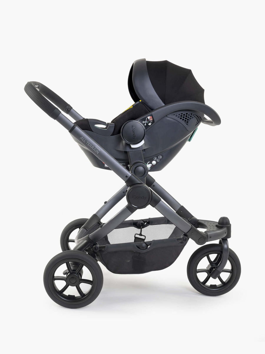 Peach 7 All-Terrain Storm Pushchair - Single Car Seat Bundle