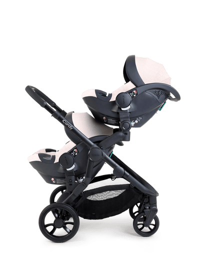 Orange 4 Latte Travel System & Car Seat - Twin