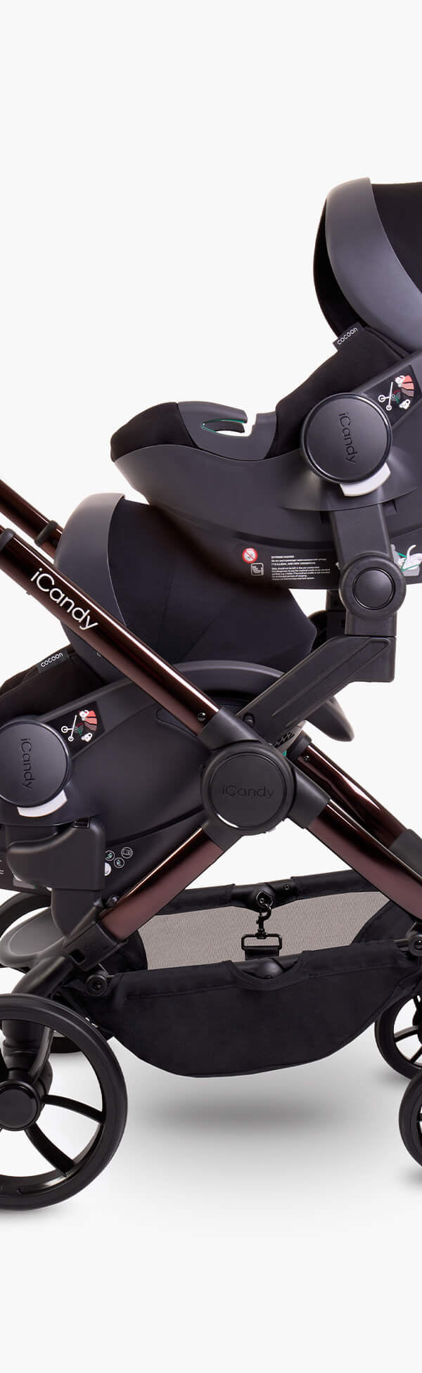 Peach 7 Coco Pushchair and Carrycot - Twin