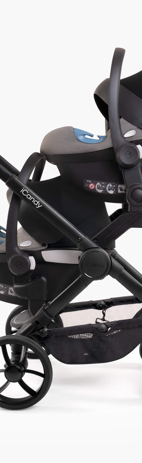 Peach 7 Cookie Pushchair and Carrycot - Twin