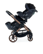 Peach 7 Pecan Stroller and Bassinet - Twin Car Seat