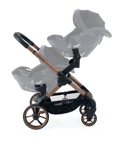 Peach 7 Pecan Pushchair and Carrycot - Twin