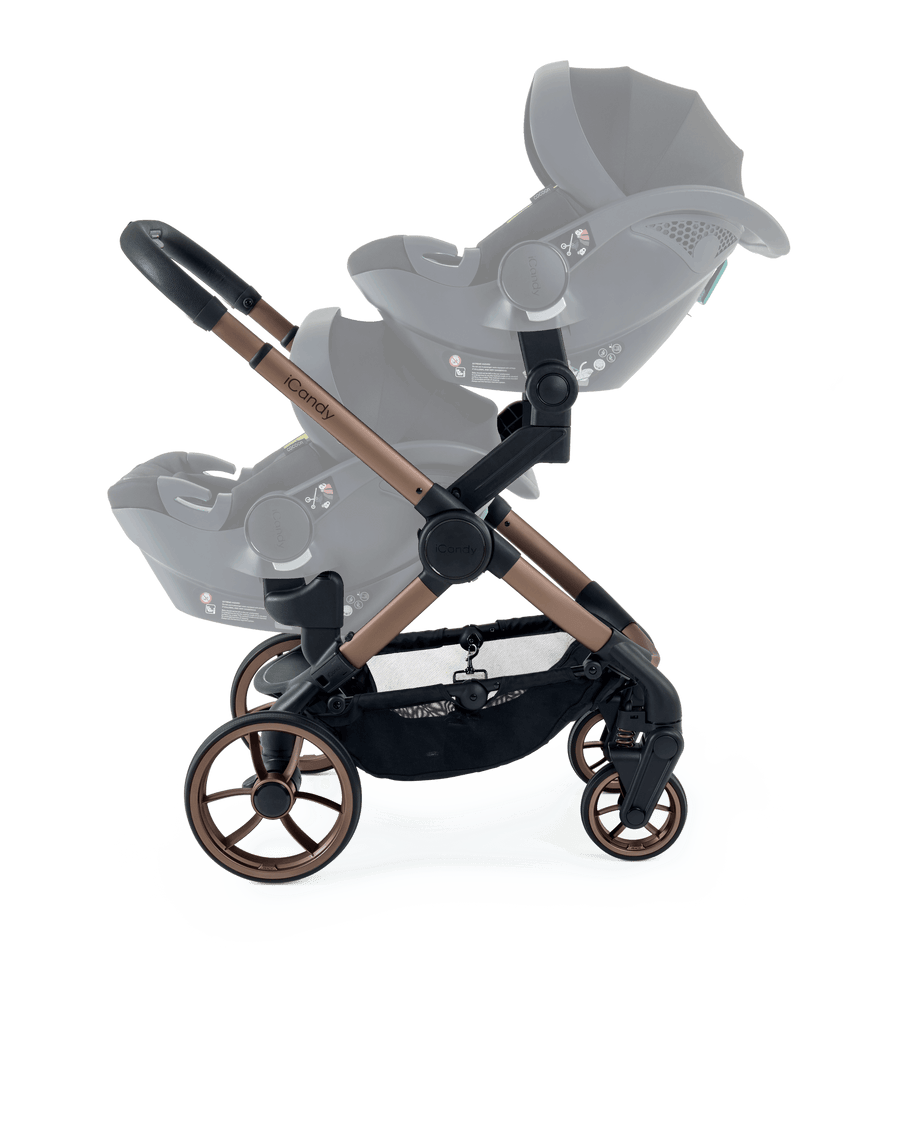 Peach 7 Pecan Pushchair and Carrycot - Twin