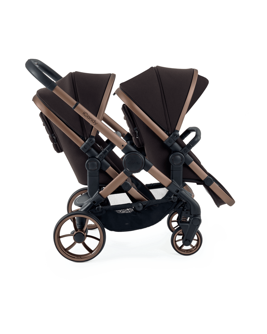 Peach 7 Pecan Pushchair and Carrycot - Twin