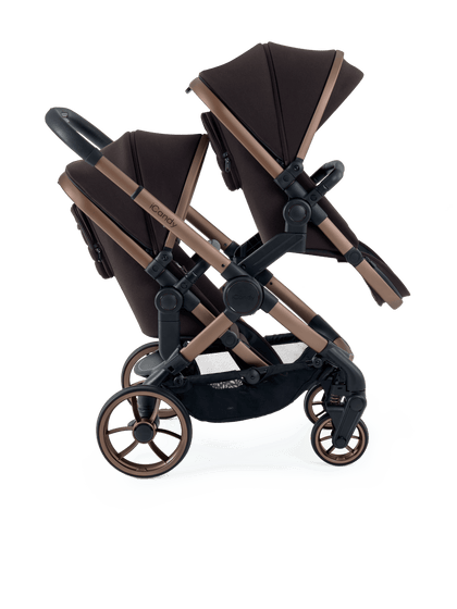 Peach 7 Pecan Pushchair and Carrycot - Twin