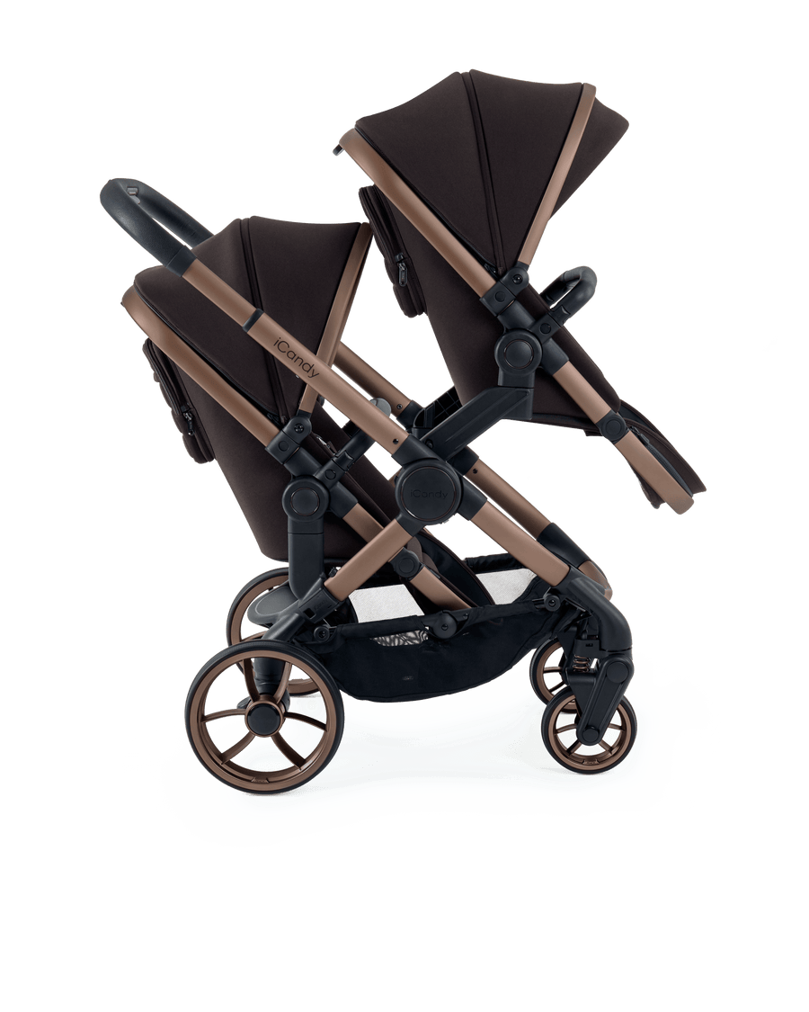 Peach 7 Pecan Pushchair and Carrycot - Twin