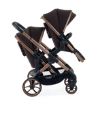 Peach 7 Pecan Stroller and Bassinet - Twin Car Seat