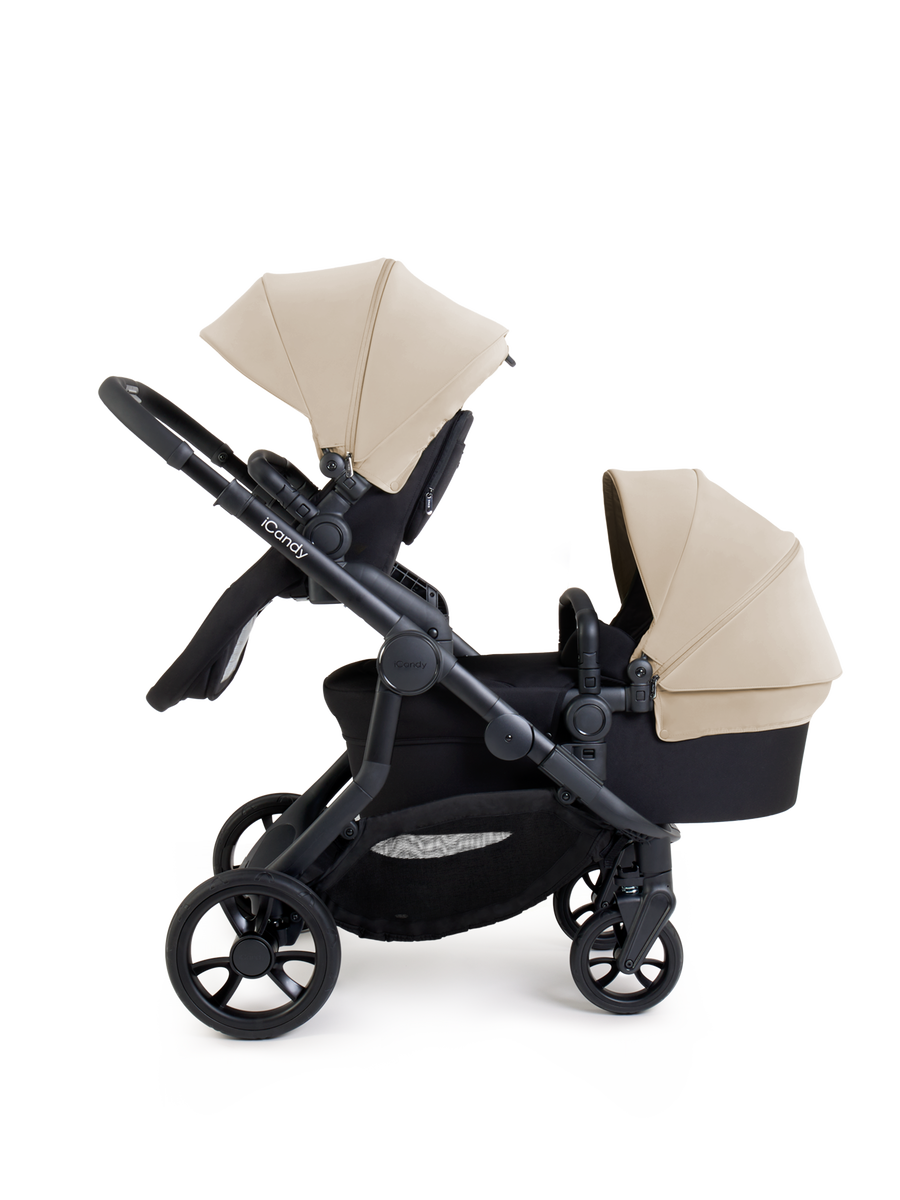 Orange 4 Latte Double Pushchair Bundle