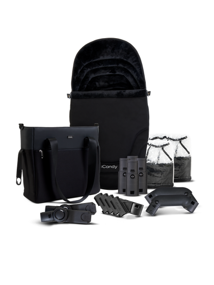 Orange 4 Glacier Double Pushchair Bundle