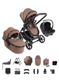 Peach 8 Coco Pushchair and Carrycot - Complete Family Bundle